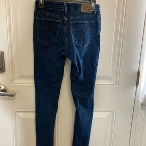 Levi ripped skinny jeans.